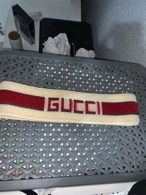 gucci headband grailed|Gucci denim headband.